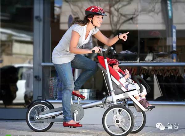 自行车和婴儿车结合,简易婴儿车设计造型