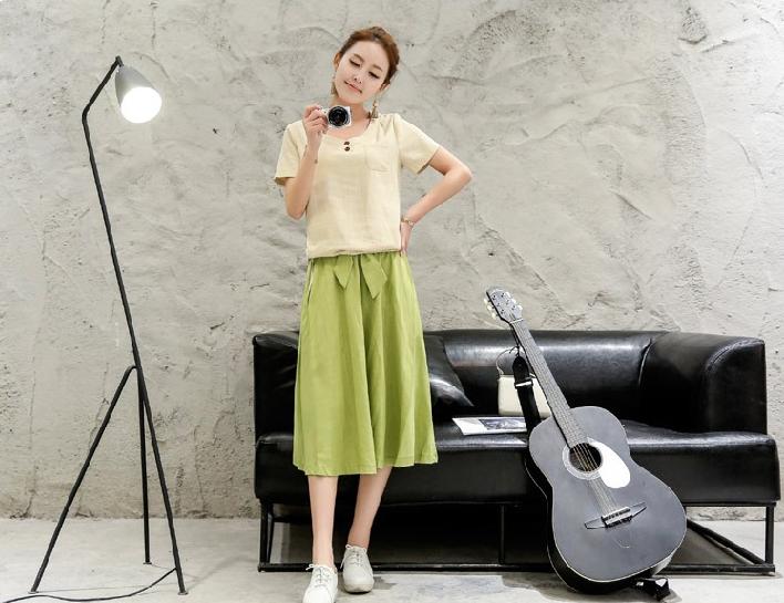 棉麻裙子套装,以质朴之色,点缀美丽梦想!