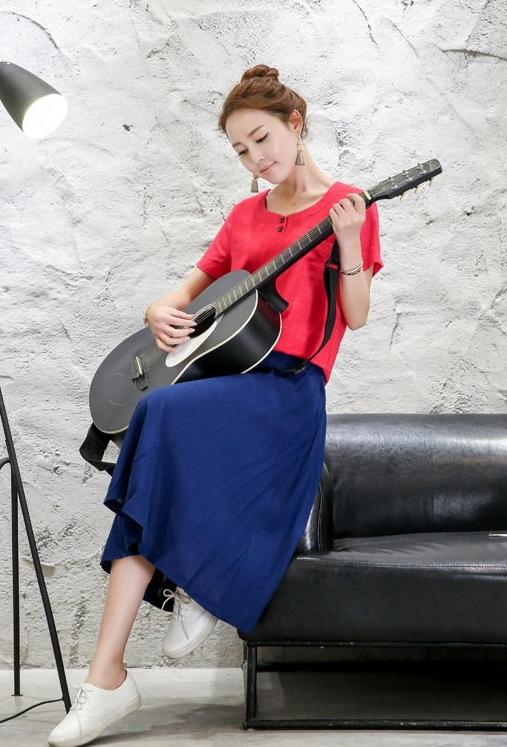 棉麻裙子套装,以质朴之色,点缀美丽梦想!