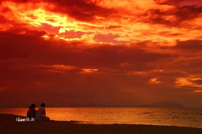 三亚最美的夕阳日落,夕阳的落下