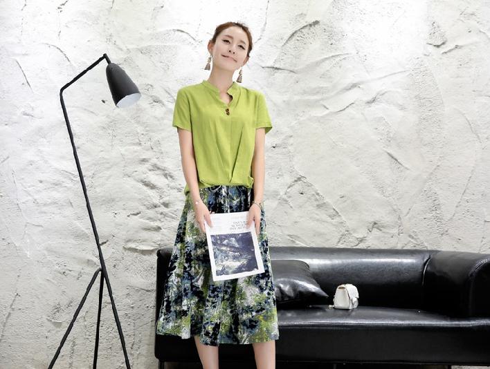 棉麻裙子套装,以质朴之色,点缀美丽梦想!