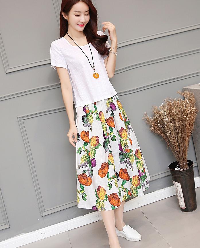 棉麻裙子套装,以质朴之色,点缀美丽梦想!