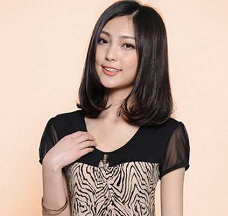 中分齐肩梨花卷发型,中分齐肩短发梨花头