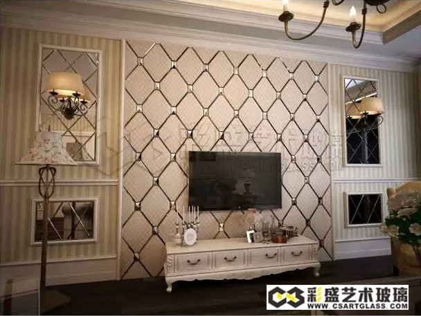 艺术玻璃背景墙怎么样,背景墙用玻璃效果图