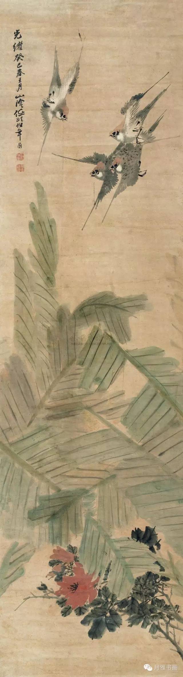 任伯年花鸟精品120幅,任伯年花鸟画代表作品