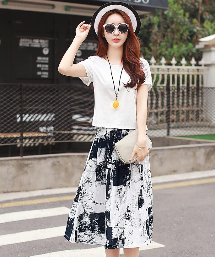 棉麻裙子套装,以质朴之色,点缀美丽梦想!