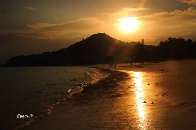 三亚最美的夕阳日落,夕阳的落下