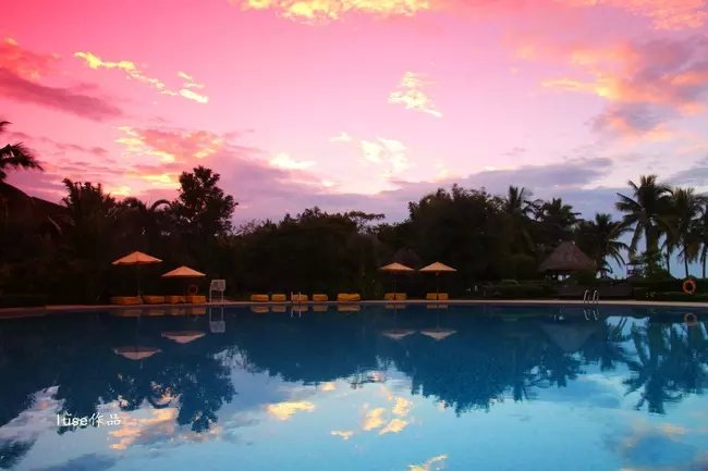 三亚最美的夕阳日落,夕阳的落下