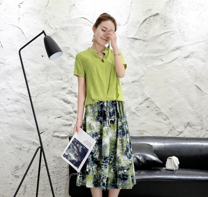 棉麻裙子套装,以质朴之色,点缀美丽梦想!