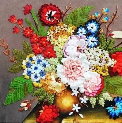 上手快，耗时短，丝带绣出百花园