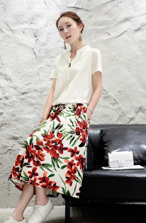 棉麻裙子套装,以质朴之色,点缀美丽梦想!