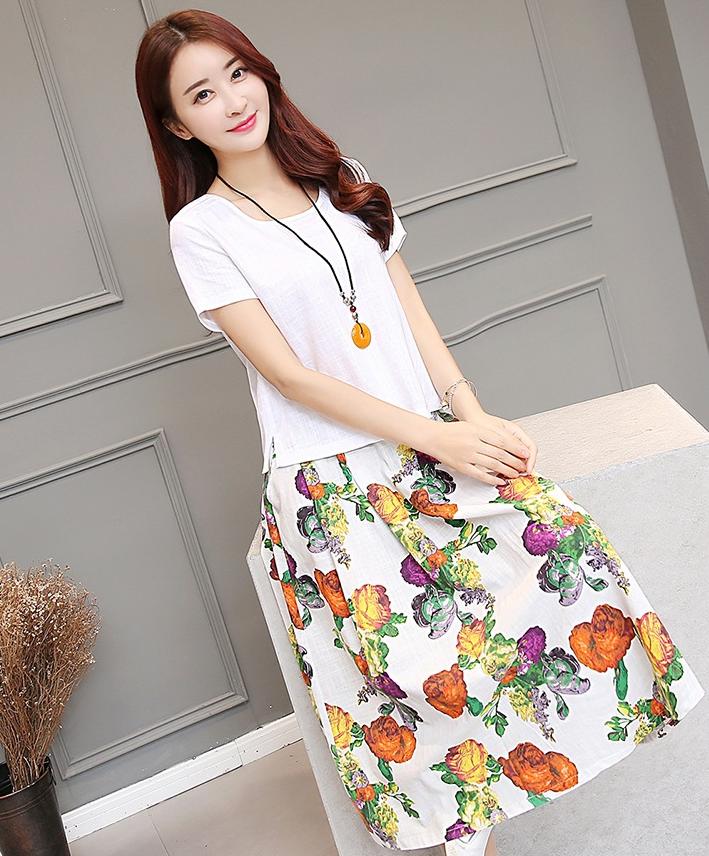 棉麻裙子套装,以质朴之色,点缀美丽梦想!