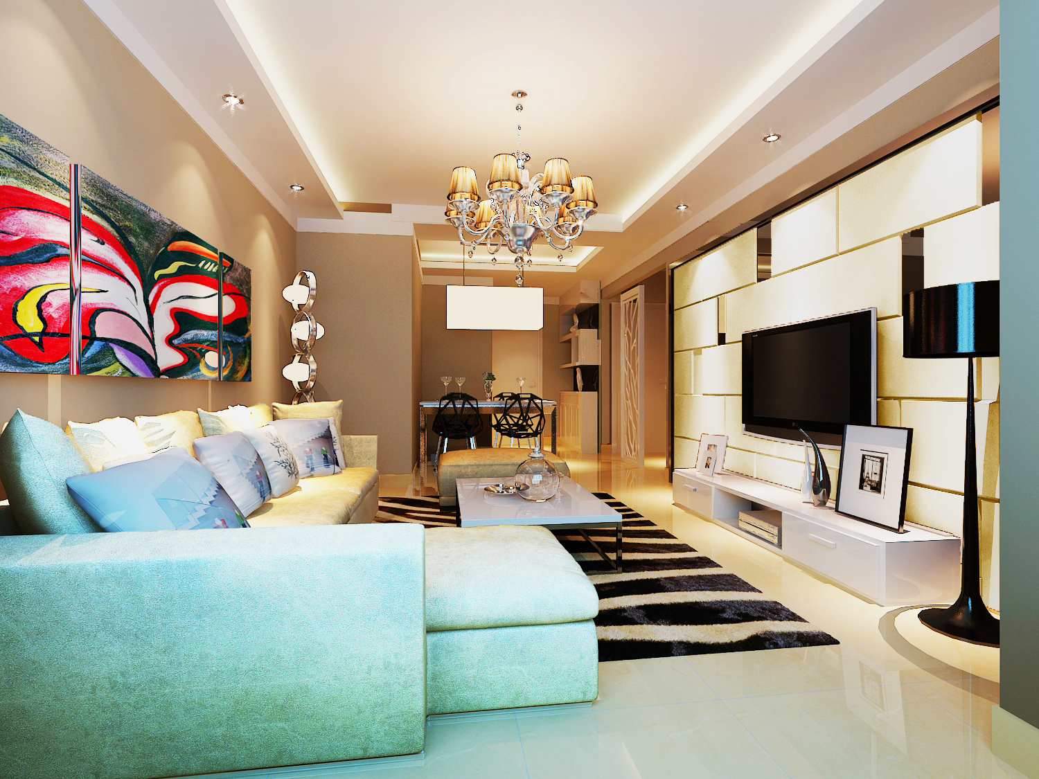 两室两厅小户型的装修效果图,小户型装修60平两居