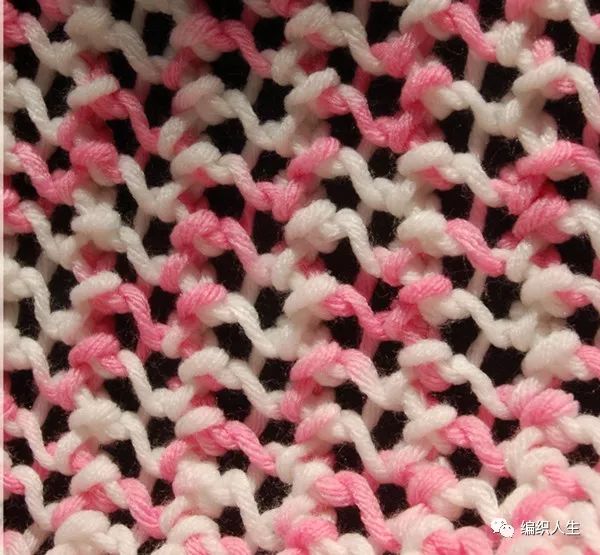 冰条线情人扣围巾教程,情人扣围巾织法教程