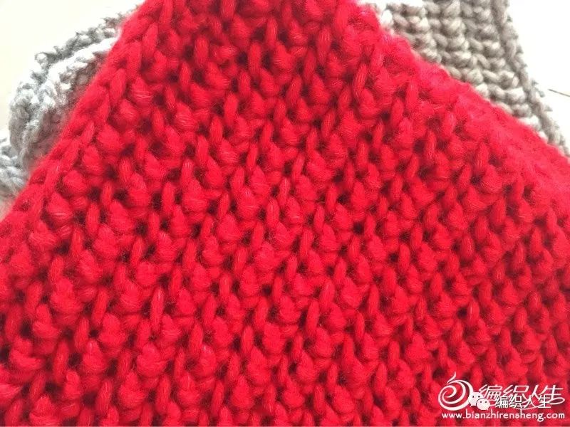 冰条线情人扣围巾教程,情人扣围巾织法教程