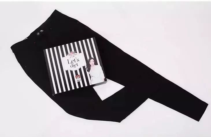 显瘦小黑裤高腰,大码高腰高弹显瘦小黑裤