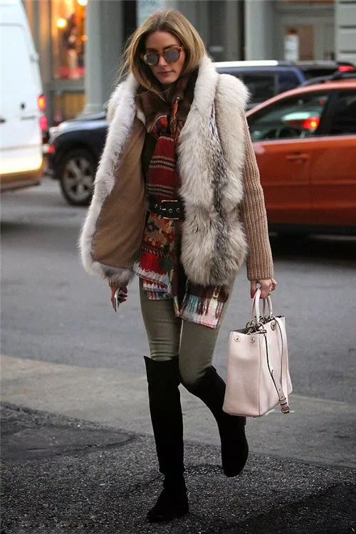 皮草马甲怎么穿搭好看,皮草马甲的穿搭方法