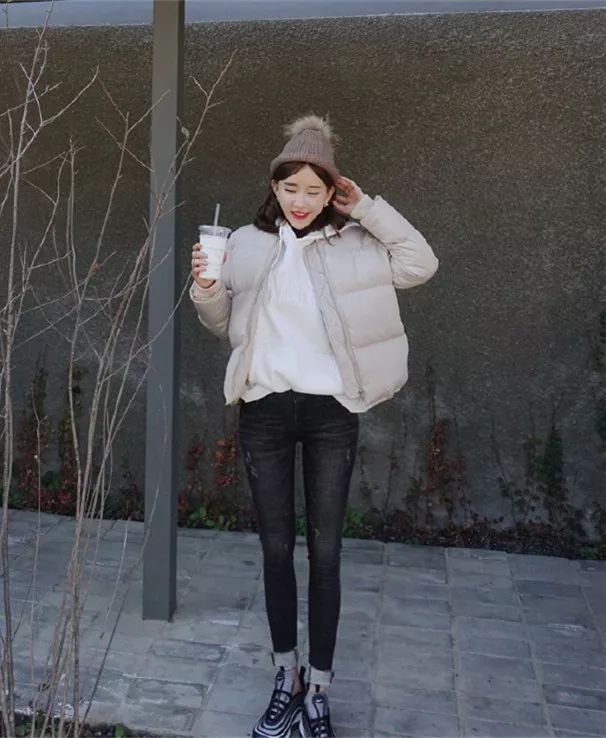 超厚北方抗寒棉服穿搭,冬季穿什么款式的棉服显瘦