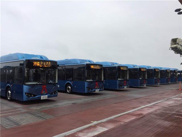 日本人也迷信，数十辆比亚迪K9进口日本，请阴阳师祈福！