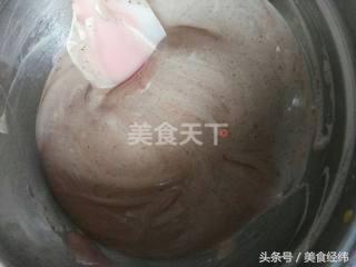 可可巧克力蛋糕制作教程,巧克力可可戚风蛋糕的做法