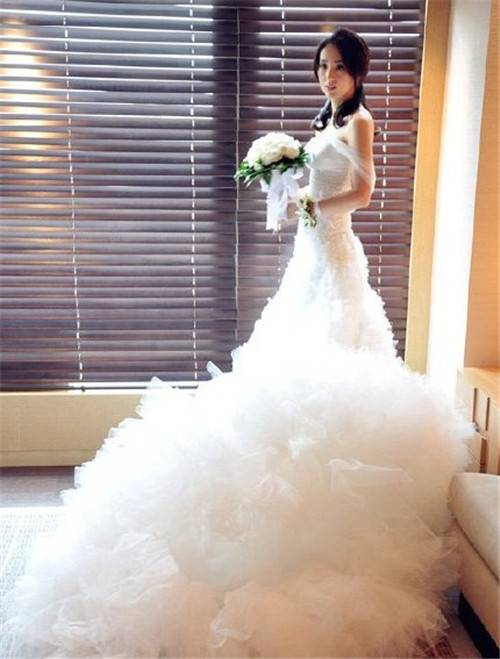 兰玉设计了哪些明星婚纱,为明星设计礼服