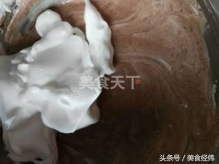 可可巧克力蛋糕制作教程,巧克力可可戚风蛋糕的做法