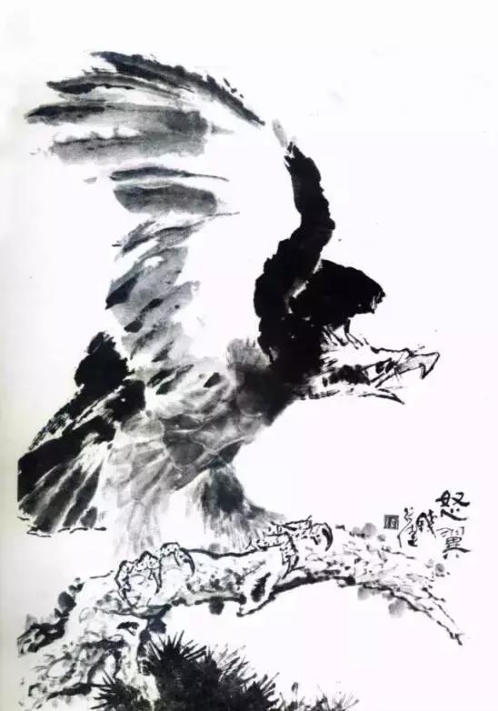 国画写实鹰怎么画,国画画鹰的技法