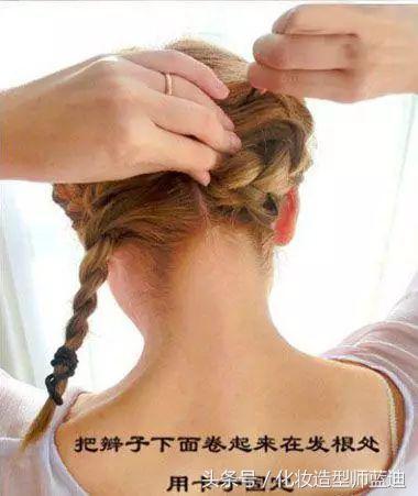 宴会编发盘发中短发,短发的妹子快来get短发编发