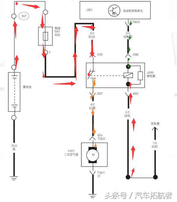 奔驰二次空气泵怎么分解,大众奥迪二次空气泵的原理