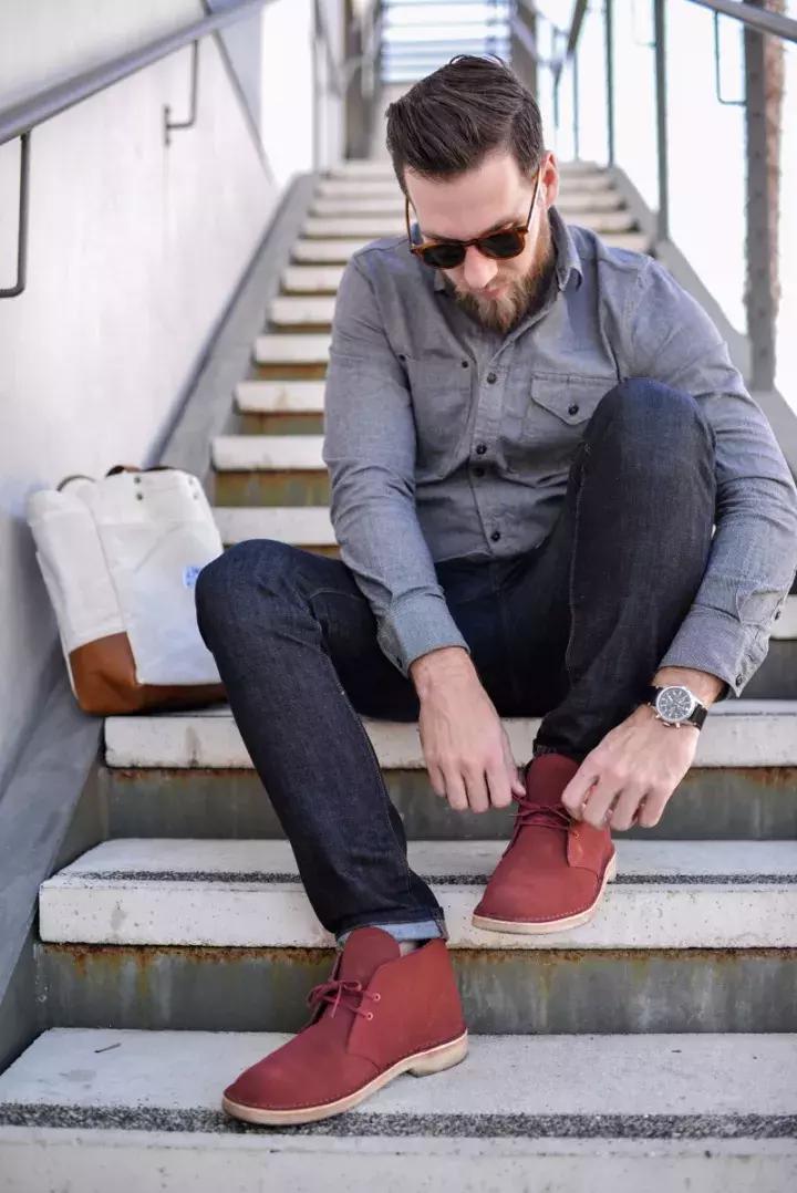 chukka沙漠靴,复古chic沙漠靴