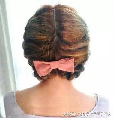 宴会编发盘发中短发,短发的妹子快来get短发编发