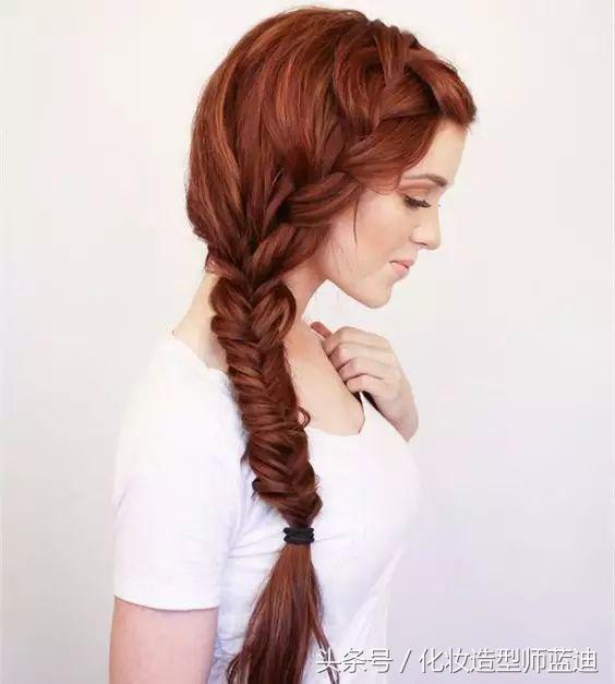 简单的编发教程中长发自己编,简单编发自己编两侧