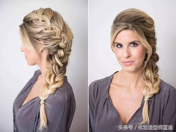 简单的编发教程中长发自己编,简单编发自己编两侧