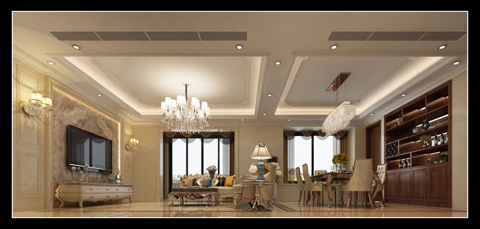 泉州珑璟湾装修,泉州珑璟湾1楼复式