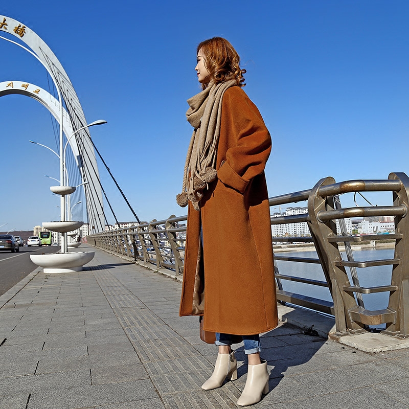 呢大衣款式女图片,女神双面呢大衣