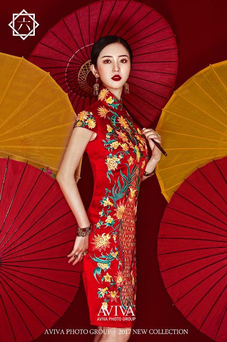 农村婚礼新娘敬酒服套装,婚礼现场敬酒服造型图片大全