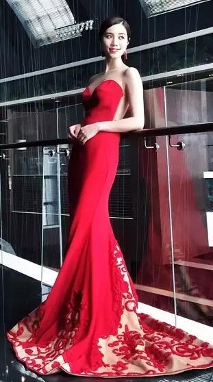 农村婚礼新娘敬酒服套装,婚礼现场敬酒服造型图片大全