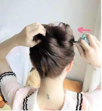 中长发发簪盘发图解,如何用发簪盘发教程