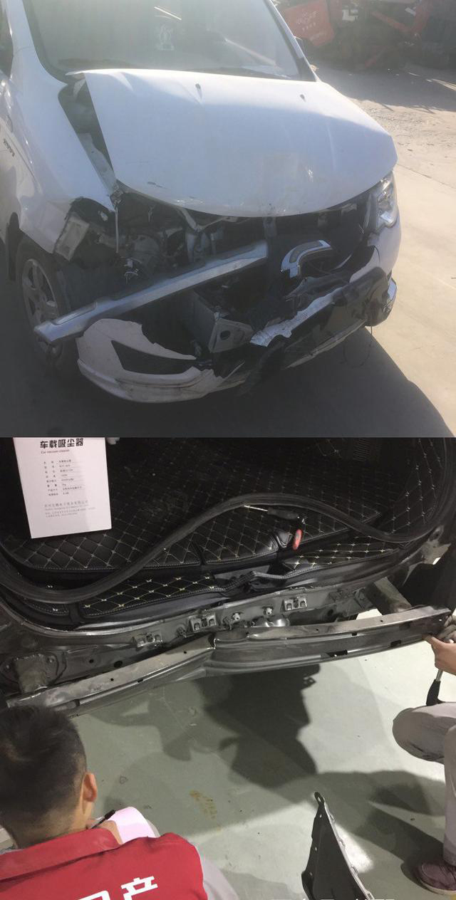 日产奇骏被追尾,日产奇骏追尾