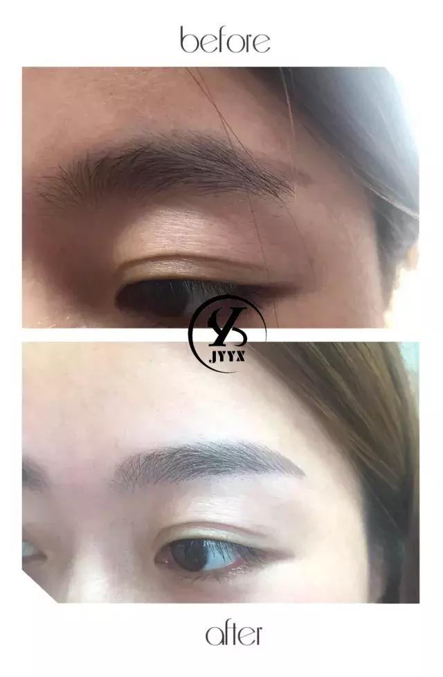 线条眉眉头画法,半永久线条眉眉头