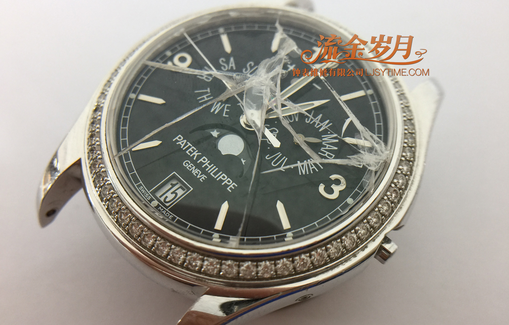百达翡丽手表破裂怎么修复,百达翡丽烂表复原