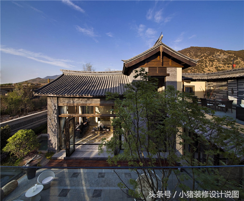 丽江瑞吉别墅设计风格,丽江别墅景观庭院设计