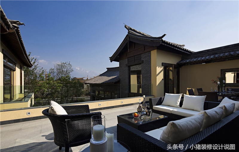 丽江瑞吉别墅设计风格,丽江别墅景观庭院设计