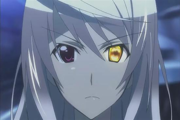 有银灰色和灰瞳的动漫女人物,拥有透视眼的女孩动漫