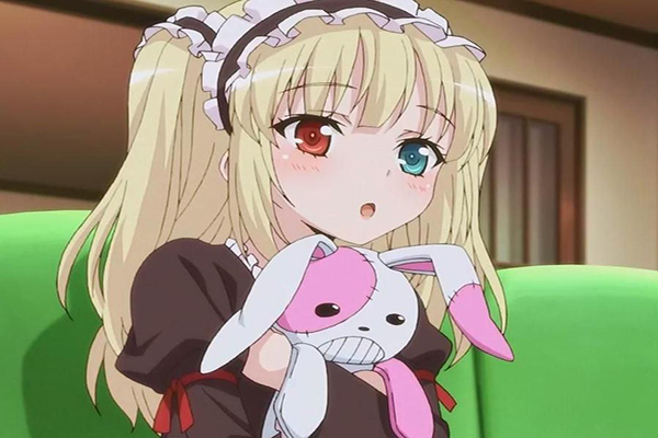 有银灰色和灰瞳的动漫女人物,拥有透视眼的女孩动漫