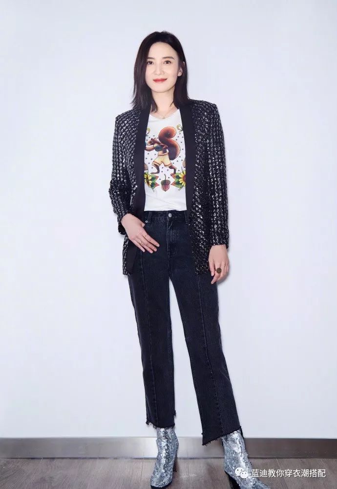 明星同款春款唐嫣日常穿搭,明星服装搭配女唐嫣