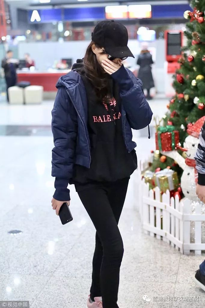 明星同款春款唐嫣日常穿搭,明星服装搭配女唐嫣