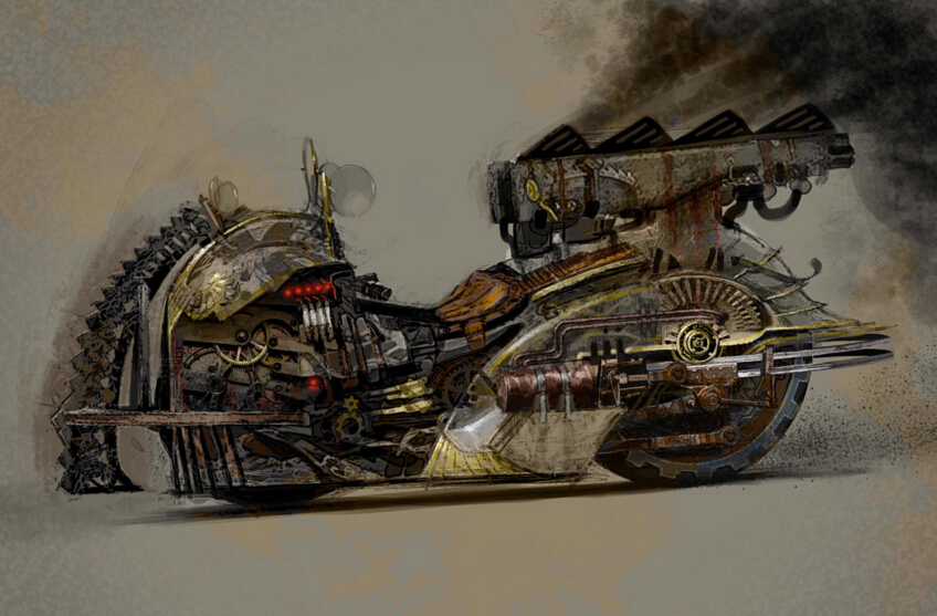 蒸汽朋克插画作品欣赏,蒸汽朋克插画动物