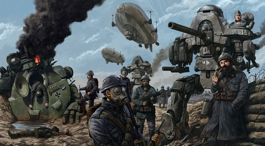 蒸汽朋克插画作品欣赏,蒸汽朋克插画动物