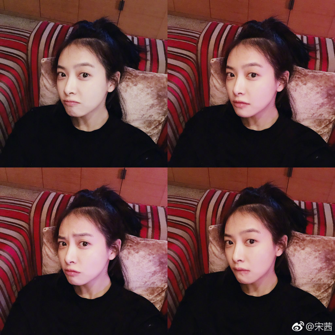 宋茜三七分齐肩短发,宋茜齐刘海短发学生